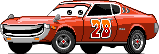 "Pixar Cars" style Liftback (RA28) (1977)