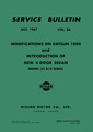 Service Bulletin - Vol. 86 - Modifications and New 4 Door
