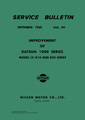 Service Bulletin - Vol. 99 - Improvement of Datsun 1000